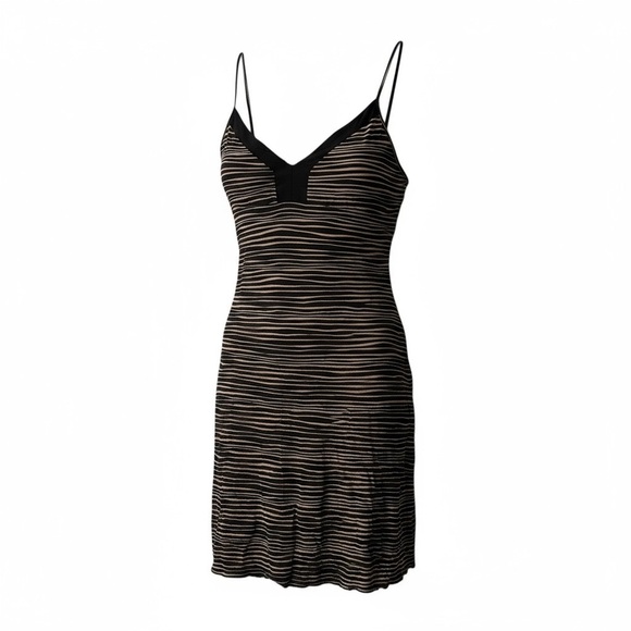 TART Size L Black Tan Jersey Sleep Dress Nightgown Nightie R $38 - Picture 1 of 11